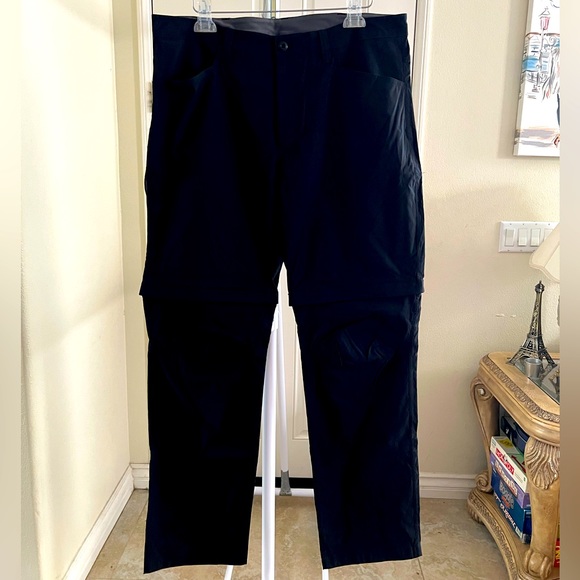 Pantalon De Randonnée Convertible Eddie Bauer Homme, Taille 32x34, Vert, Zip Off, Très Bon état